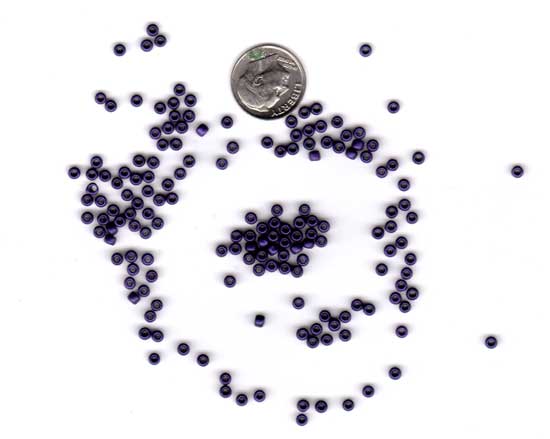 みずたま葉っぱ(size15x20) TOHO Aiko Seed Beads SIZE-11 #1832 MINT JULEP-LINED CRYSTAL