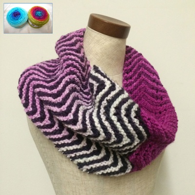 Electric Boogie Cowl: Kits (free pattern)