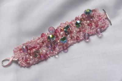 Our original bracelet.  Bead mixes and crystal mixes are variable, as mentioned.