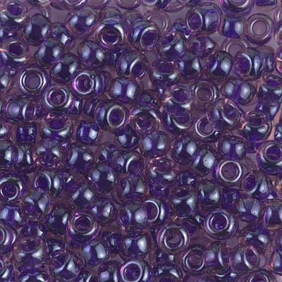 Dark Violet Lined Amethyst: Miyuki Seed Beads 6/0 - 