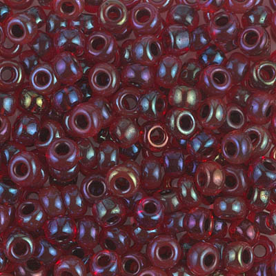 Garnet Lined Ruby AB: Miyuki 6/0 Seed Beads - 