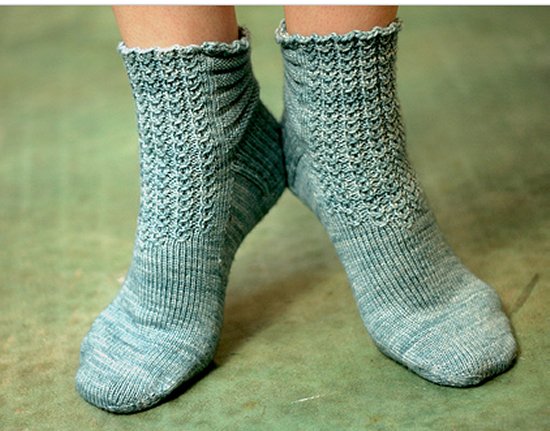 Tallulah Socks/ Pattern from Sivia Harding, Earthfaire