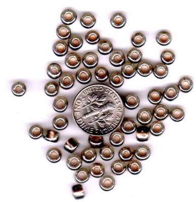 Gold Lined Black Diamond: Toho 6/0 Seed Beads - 