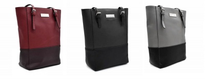 Lykke: Lyra Totes for Knitters: Black, Gray, Maroon