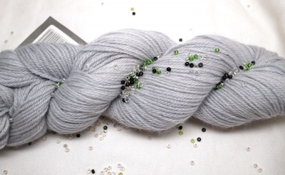 Cloud Forest skein (showing some beads too)