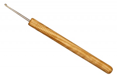 Olive Wood Crochet Hooks: sizes 1.00mm, 0.75mm, 0.60mm