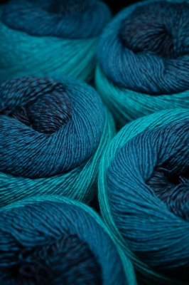 Poema Cashmere: Navy-Teal
