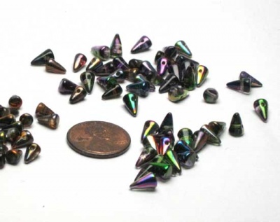 Spikes - Multi Colors - 5x8mm - Various and Sundry