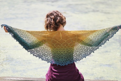 Nim's original shawl, © Nim Teasdale