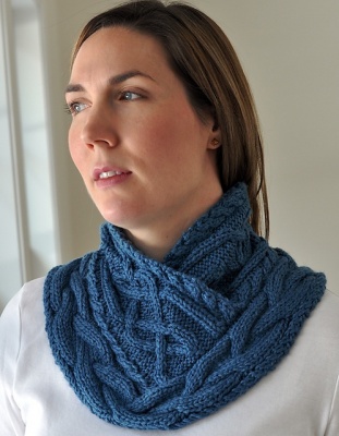 Sandall Cowl/ Celtic Knit Pattern - Scarves and Cowls