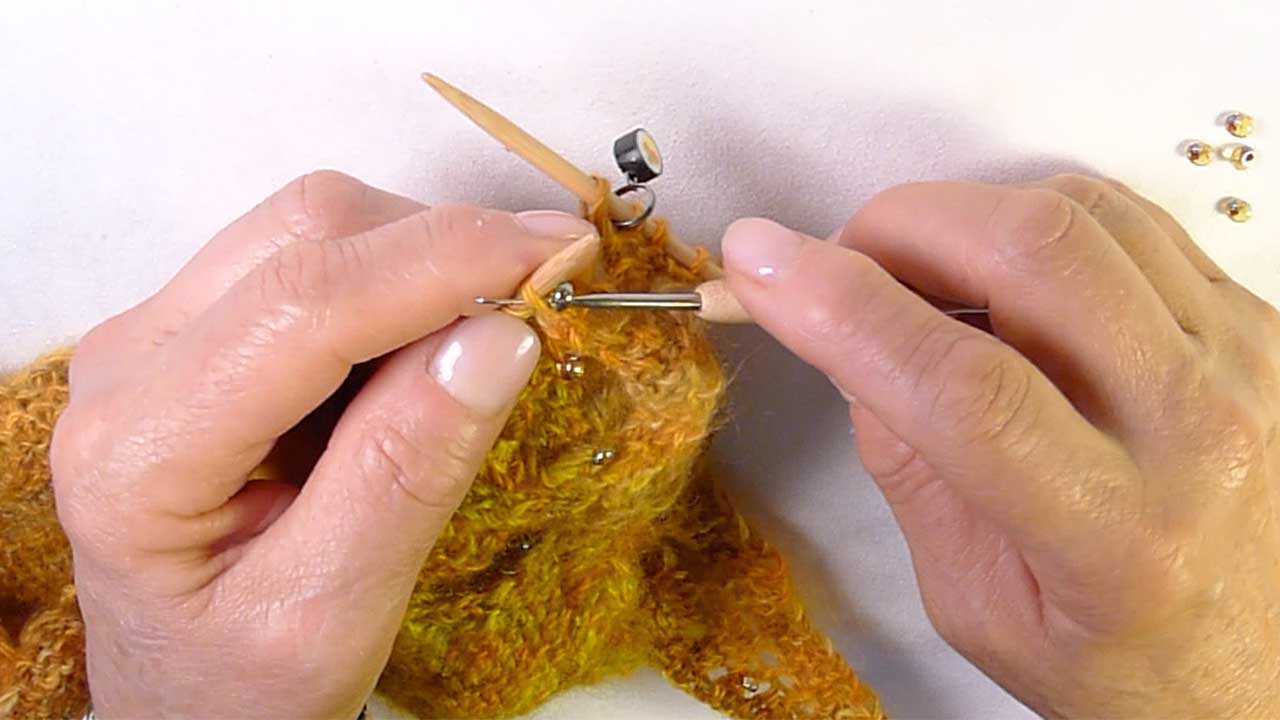 Beaded Knitting: Using A Crochet Hook